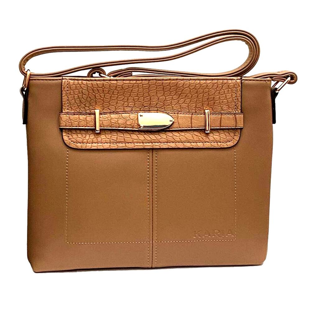 KARIA Women Crossbody Bag Mud Color Handbag Great Gift for Her High Quality NEW